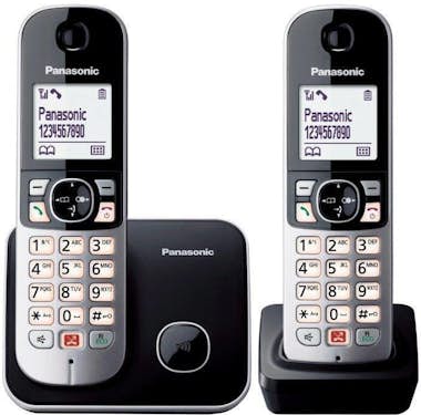 Panasonic Teléfono Inalámbrico KX-TG6852/ Pack DUO/ Negro