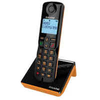 Alcatel S280 Teléfono DECT Identificador de llamadas Negro, Naranja