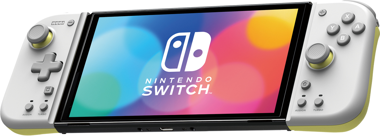 Hori Hori Split Pad Compact Gris, Amarillo Gamepad Nint