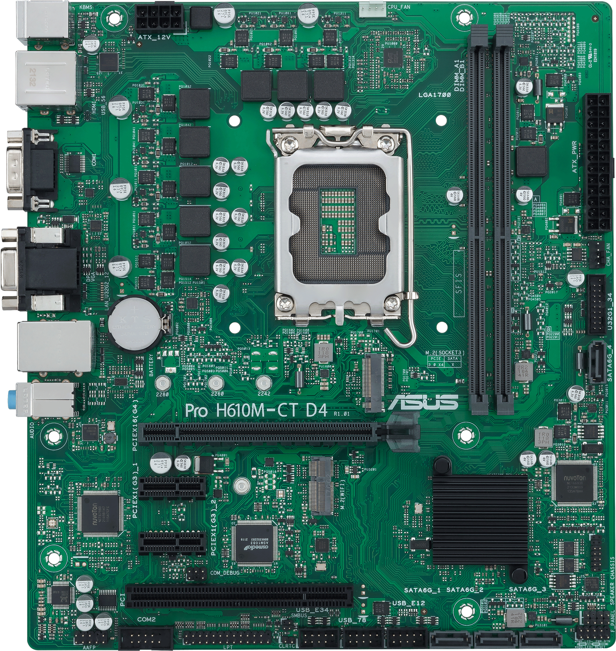 Asus ASUS PRO H610M-C D4-CSM Intel H610 LGA 1700 micro