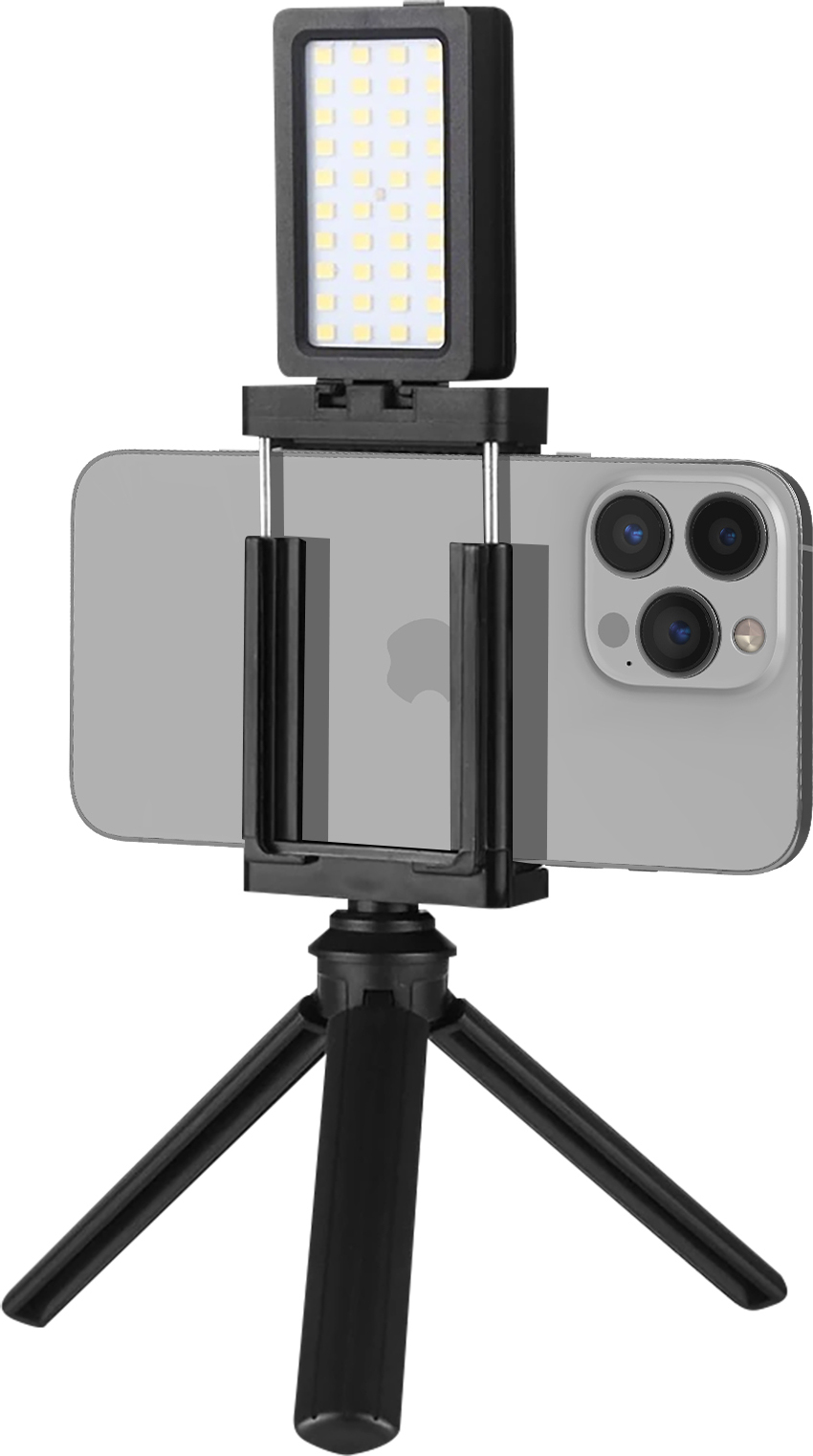 Puluz Trípode universal para smartphone con foco LED int