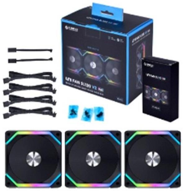 Lian Ventilador 120x120 uni fan slv2 120 black sl120 v2 rgb pwm lüfter 3er 120mm