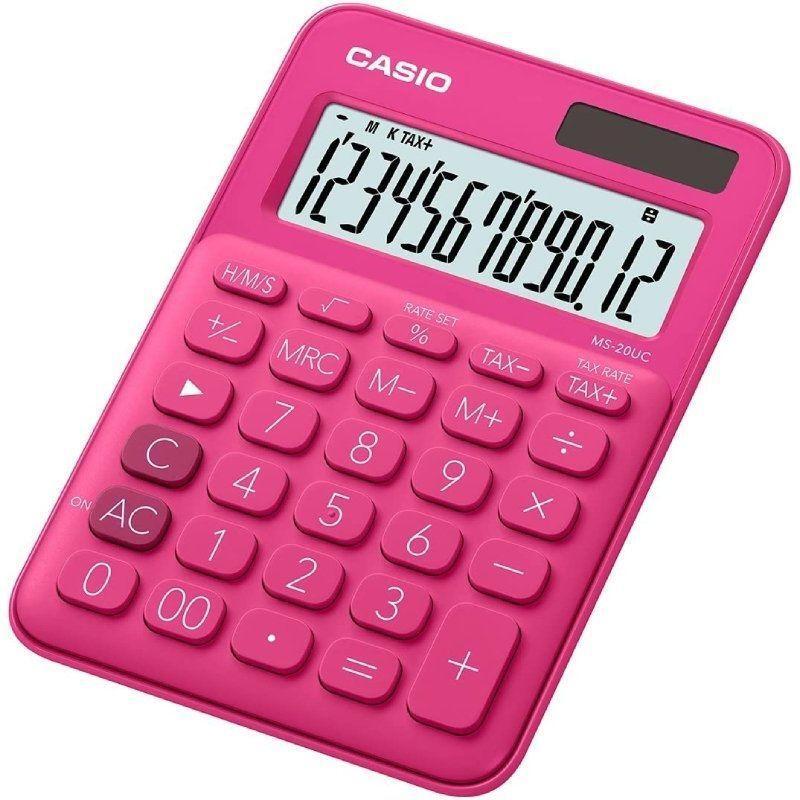 Casio Calculadora MS-7UC-RD/ Roja