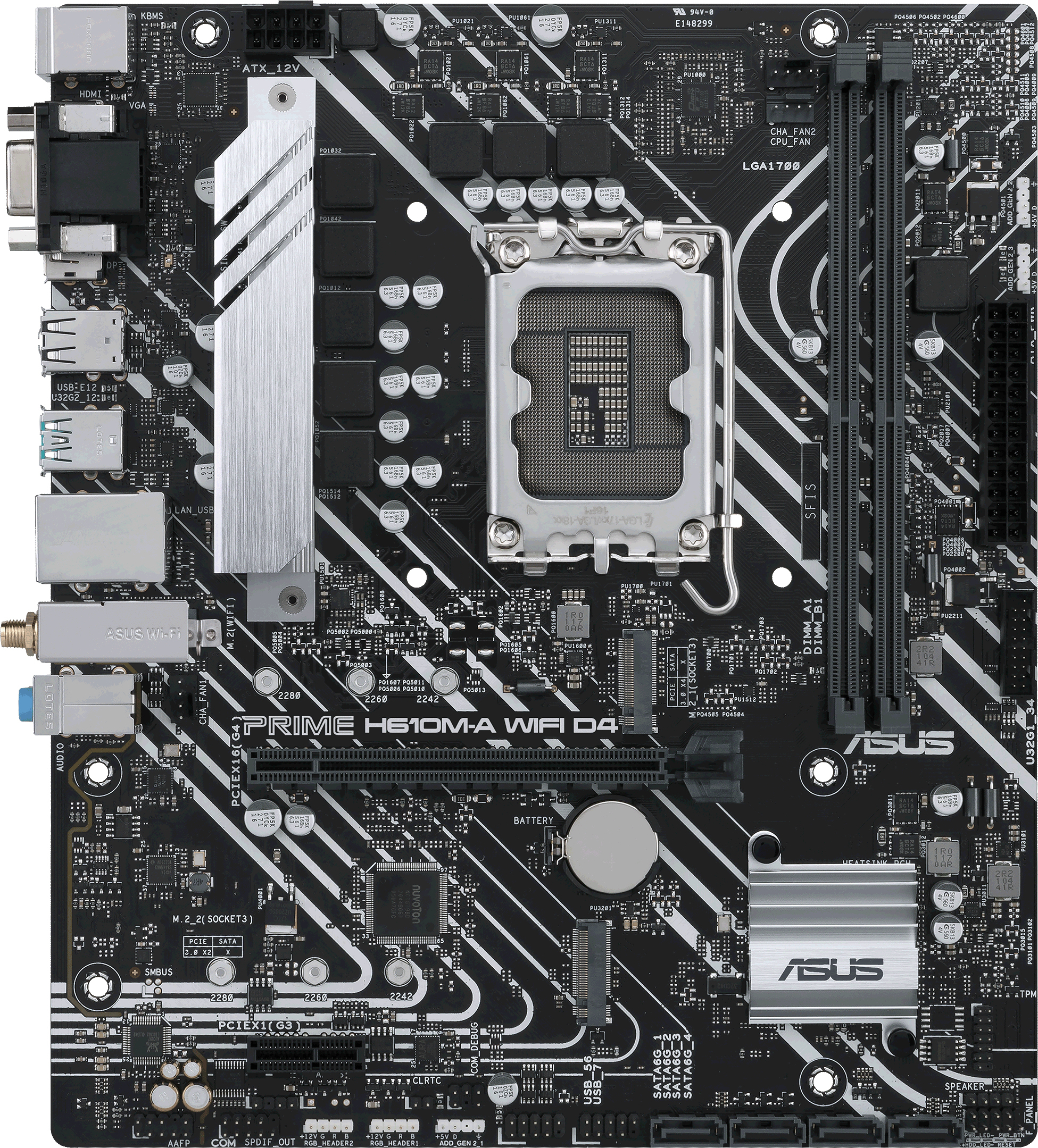 Asus ASUS PRIME H610M-A WIFI D4 Intel H610 LGA 1700 mic