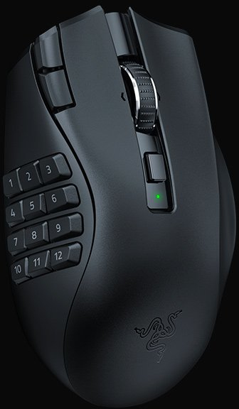 RAZER Razer Naga V2 HyperSpeed ratón mano derecha RF Wir