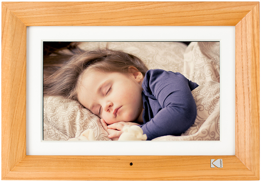 KODAK - Cadre Photo Numérique en bois