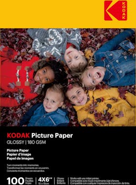 KODAK - 100 Hojas de Papel Fotográfico 180g/m², brillant