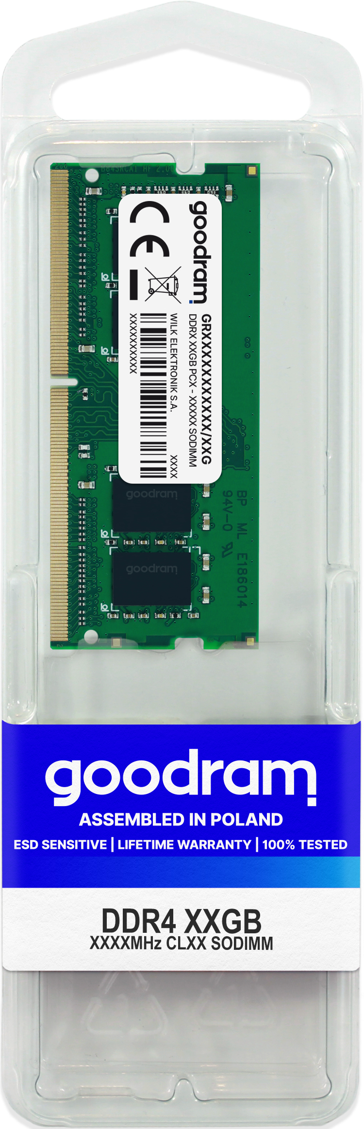 GOODRAM Goodram GR3200S464L22/16G módulo de memoria 16 GB