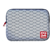 Smile Laptop sleeve Kimono 13-14 Seigaiha