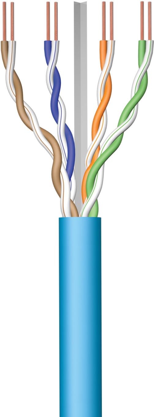 Ewent Ewent IM1222 cable de red Azul 50 m Cat6a U/UTP (U