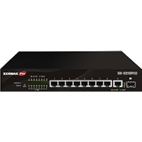 Edimax Switch GS-5210PLG Gestionado Gigabit Ethernet (10/100/1000) Energía sobre Ethernet (PoE) Negr
