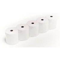 Pack 5 rollos papel térmico sin BPA 80X80mm