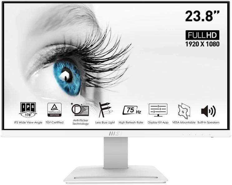 MSI MP243W Monitor 23.8"" IPS FHD 5ms HDMI DP MM