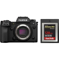 Cuerpo FUJIFILM X-H2S + Tarjeta SanDisk 128GB Extreme Pro CF CFexpress Tipo B