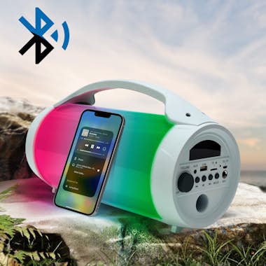 BIGBEN Altavoz Bluetooth Luminoso y Micro con Cable Bigbe