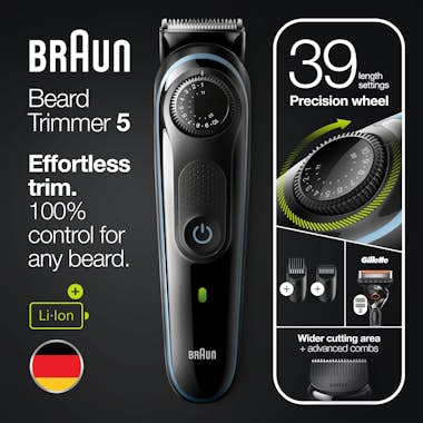 Braun Braun BeardTrimmer 5 BT5340 Negro, Azul