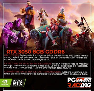 PC RACING PC Racing pc Gaming AMD Ryzen 5 3600/16GB/500GB M.