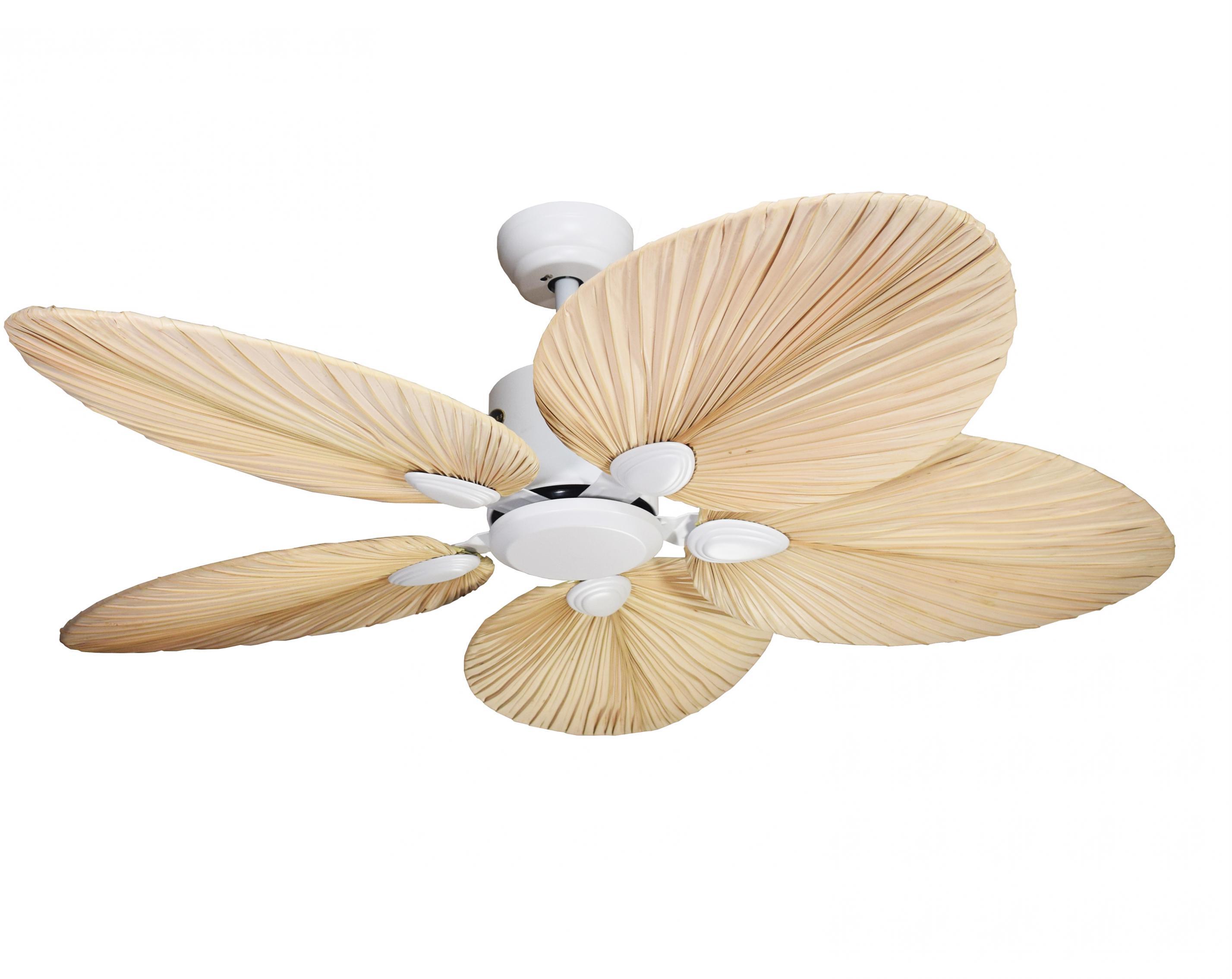KlassFan Ventilador de techo AC blanco con aspas de 132cm p