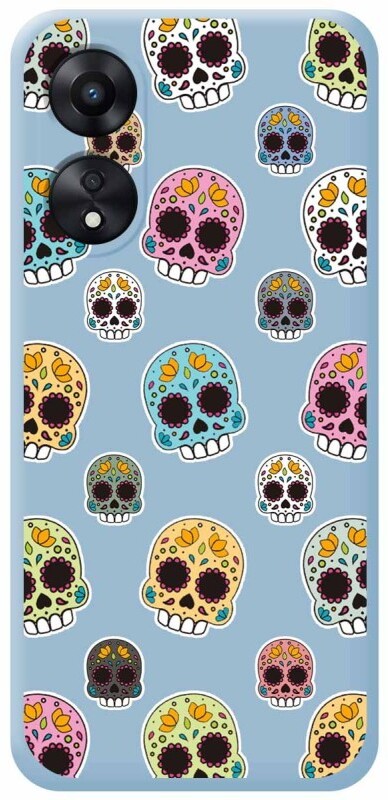 Tumundosmartphone Funda Silicona Líquida Azul Oppo A78 5G Catrina