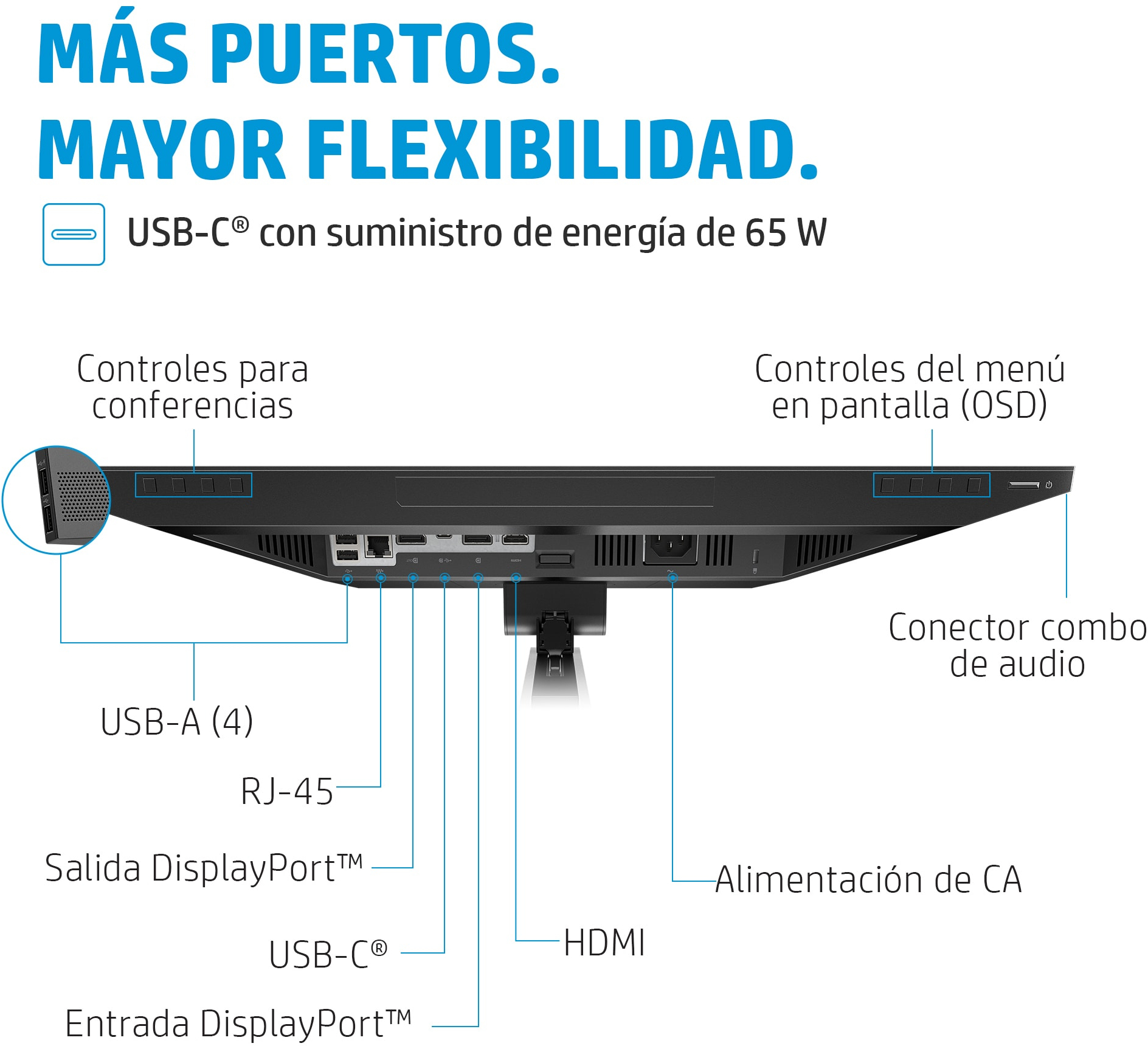 HP HP E24m G4 60,5 cm (23.8"") 1920 x 1080 Pixeles Fu