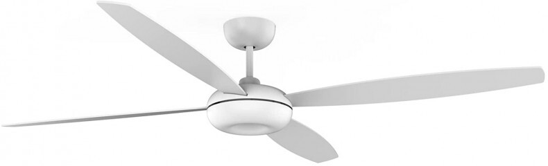 Leds C4 Ventilador Kudari Blanco Madera clara Blanco