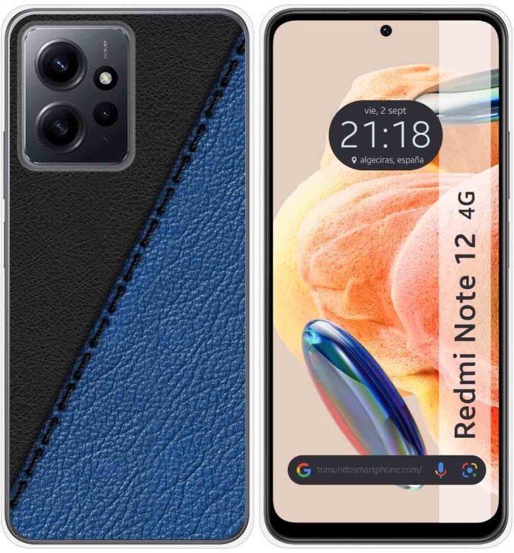 Tumundosmartphone Funda Silicona Xiaomi Redmi Note 12 4G Cuero 02