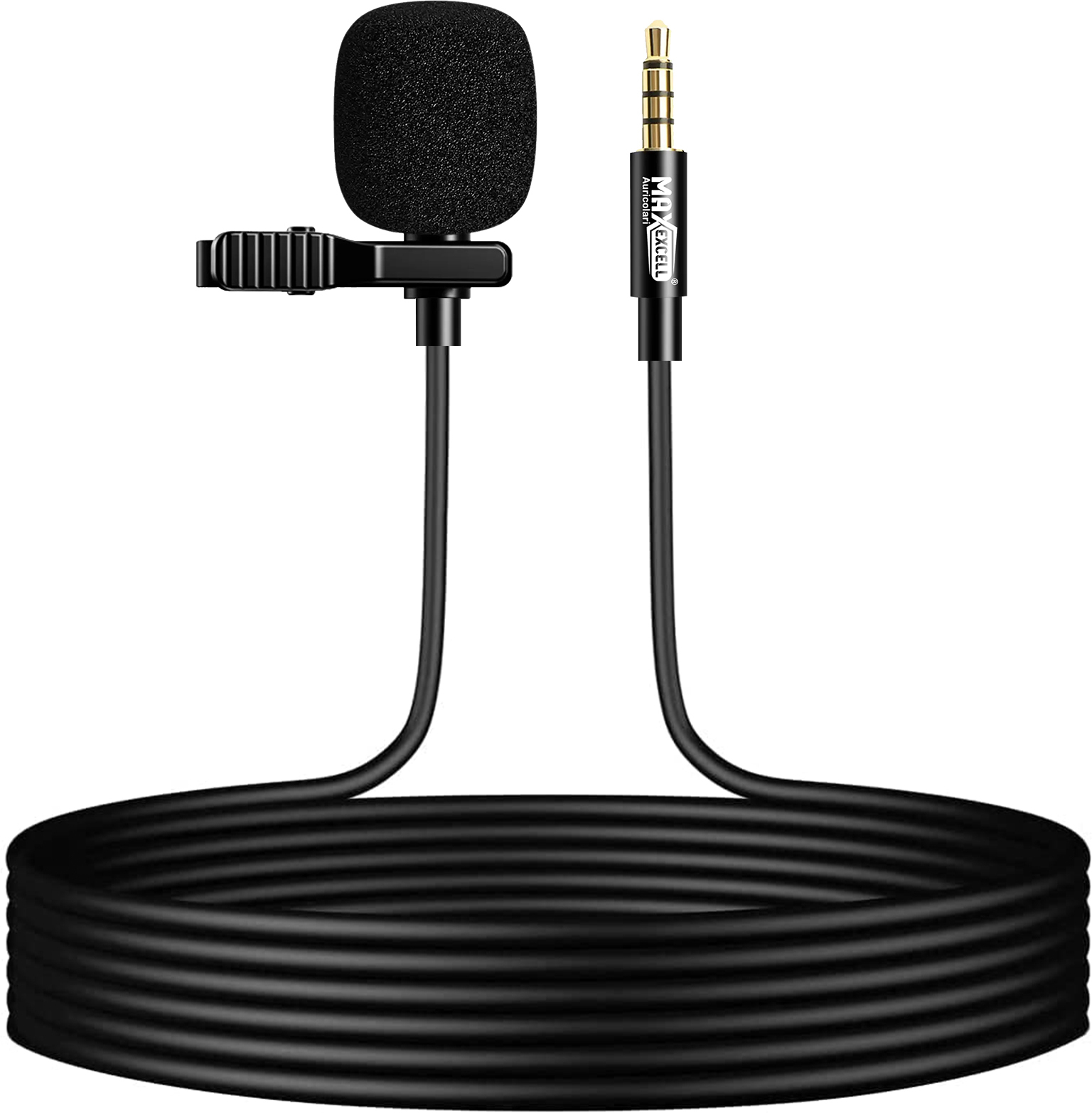 Max Excell Micro Solapa Jack 3.5mm Omnidireccional 360° Cable