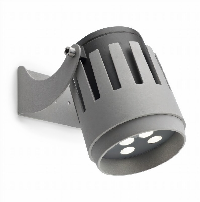 Leds C4 Proyector ip65 powell ø120mm led 19.5w 4000k gris