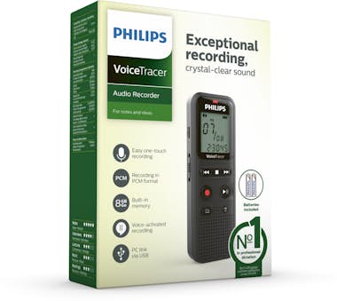 Philips Philips VoiceTracer 8 kHz Negro