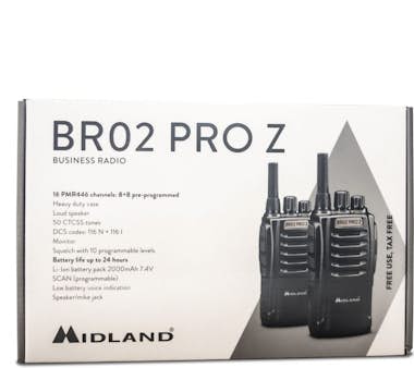 Midland Walkie talkie MIDLAND BR02 PRO Z Pack 2 radios con