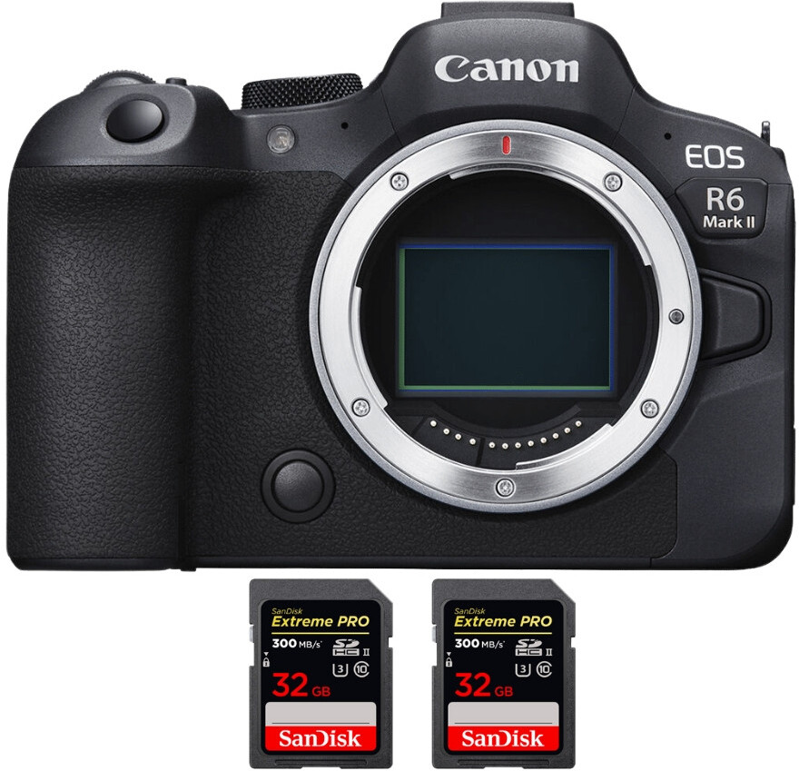 Canon EOS R6 Mark II ( R6II ) + 2 SanDisk 32GB Extreme P