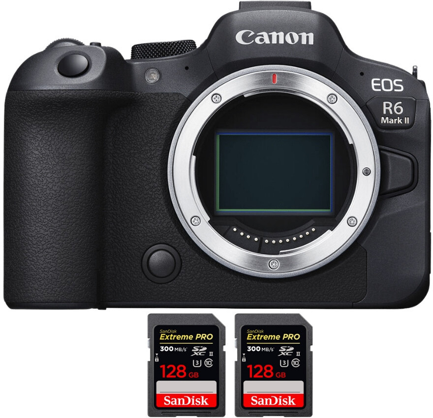 Canon EOS R6 Mark II ( R6II ) + 2 SanDisk 128GB Extreme