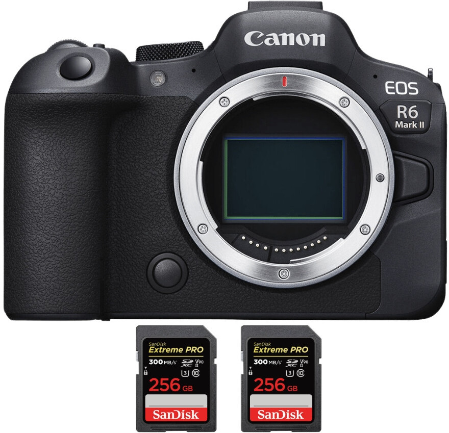 Canon EOS R6 Mark II ( R6II ) + 2 SanDisk 256GB Extreme