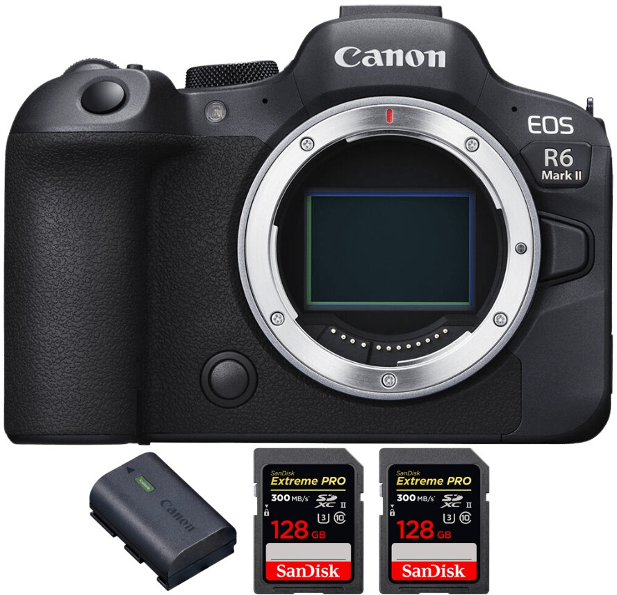Canon EOS R6 Mark II ( R6II ) + 2 SanDisk 128GB Extreme