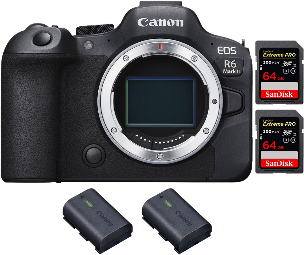 Canon EOS R6 Mark II ( R6II ) + 2 SanDisk 64GB Extreme P