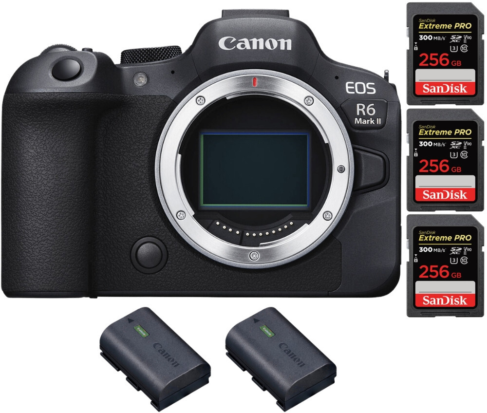 Canon EOS R6 Mark II ( R6II ) + 3 SanDisk 256GB Extreme