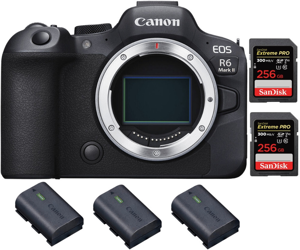 Canon EOS R6 Mark II ( R6II ) + 2 SanDisk 256GB Extreme