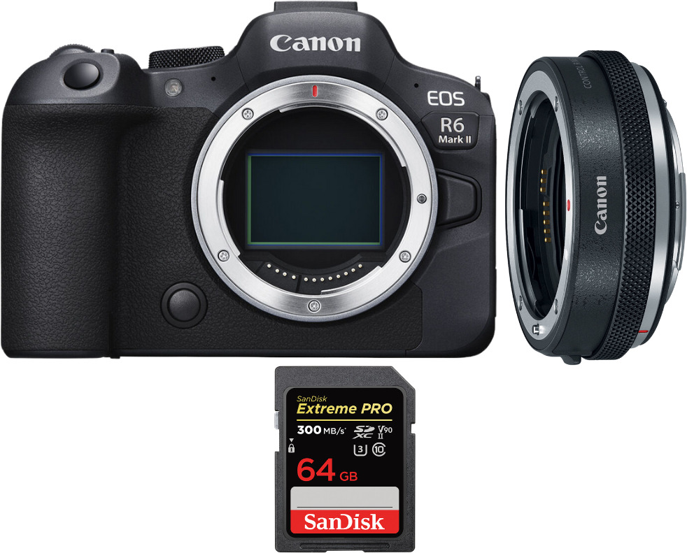 Canon EOS R6 Mark II ( R6II ) + EF-EOS R Premium + 1 San