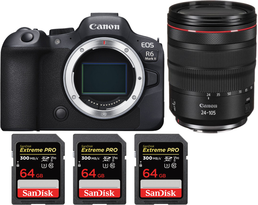 Canon EOS R6 Mark II ( R6II ) + RF 24-105mm f/4 L IS USM