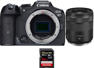 Canon EOS R7 + RF 85mm F2 Macro IS STM + 1 SanDisk 64GB