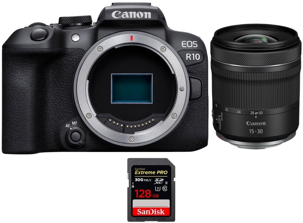 Canon EOS R10 + RF 15-30mm F4.5-6.3 IS STM + 1 SanDisk 1