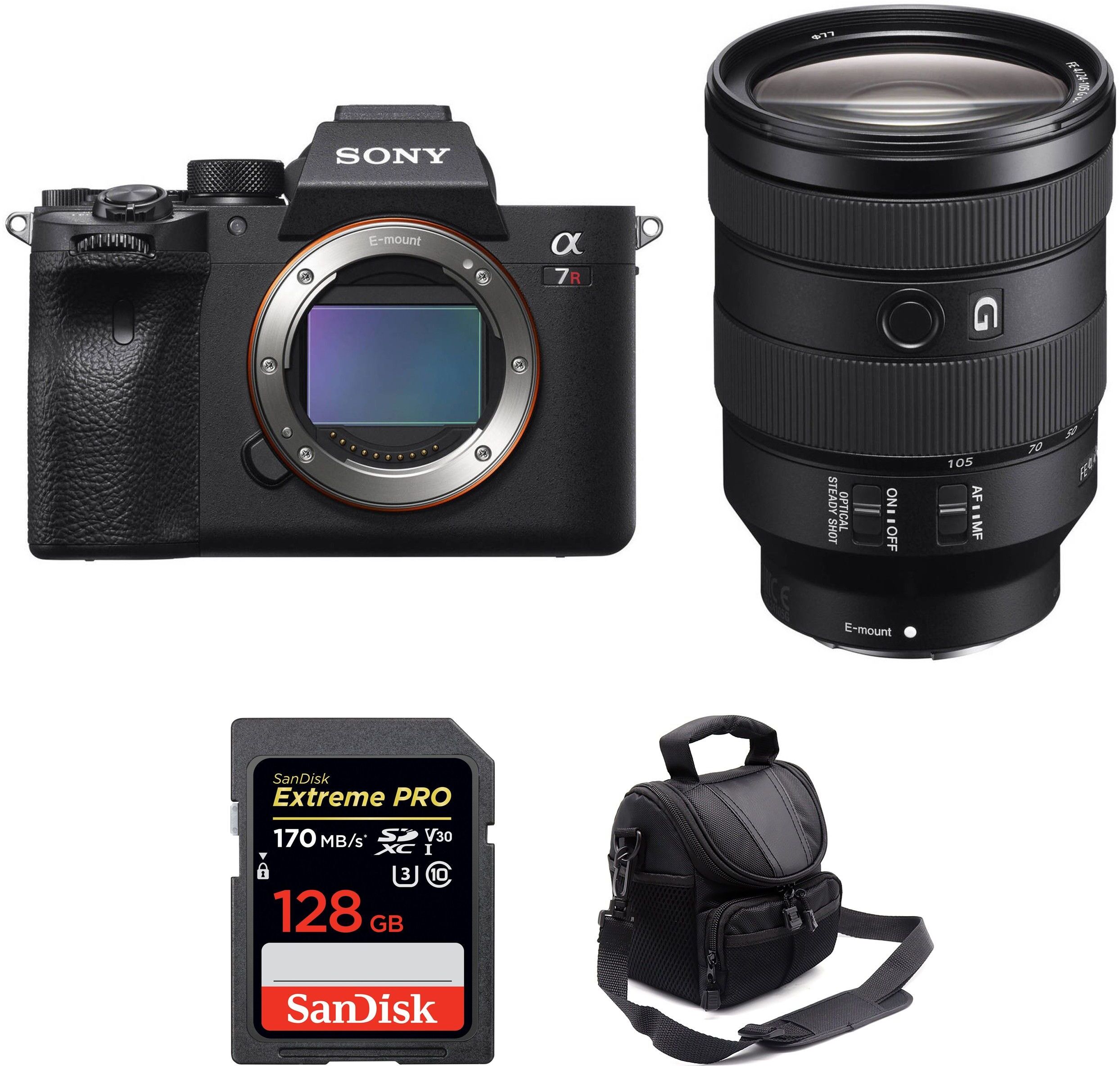 Sony Alpha 7R IV + FE 24-105 mm F4 G OSS + SanDisk 128G