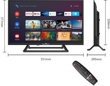 Smart Tech 24HA10T3 24"" LED HD-Ready Android 9.0 Smart TV