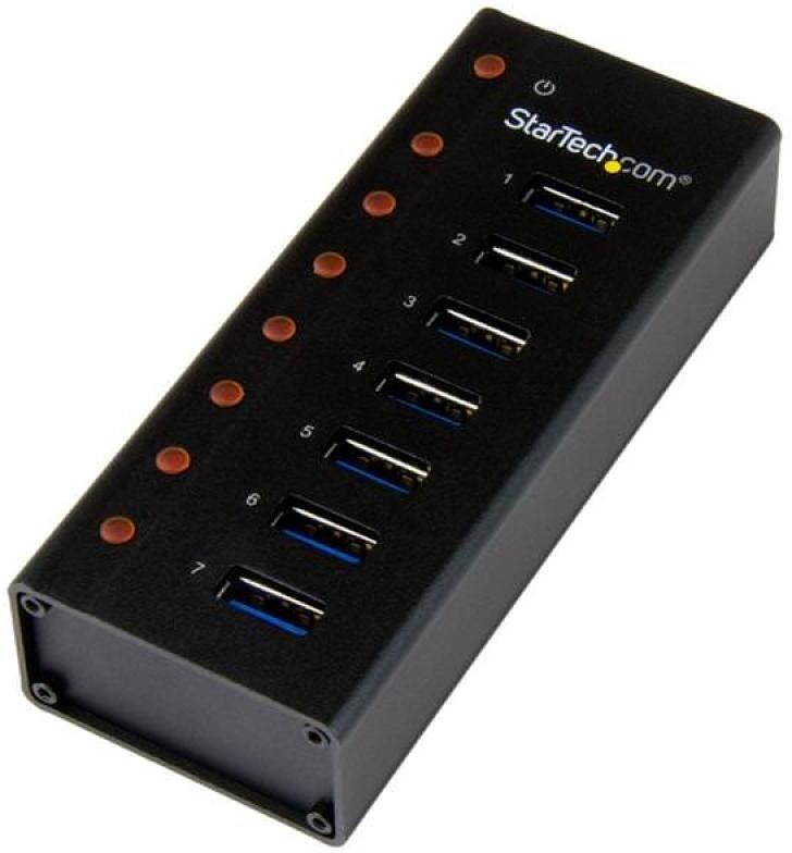 Startech STARTECH CONCENTRADOR USB 3.0 7 PUERTOS CON CAJA M