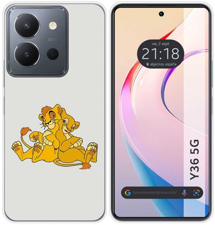 Tumundosmartphone Funda Silicona Vivo Y36 4G / 5G Leones
