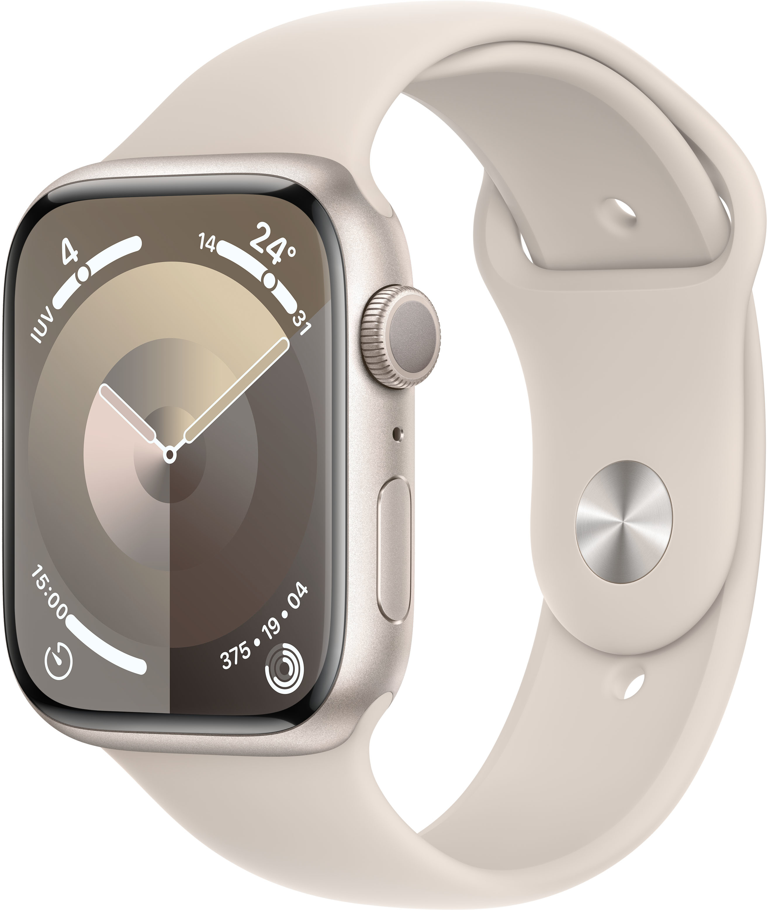 Apple Watch Series 9 45mm GPS Caja aluminio blanco y cor