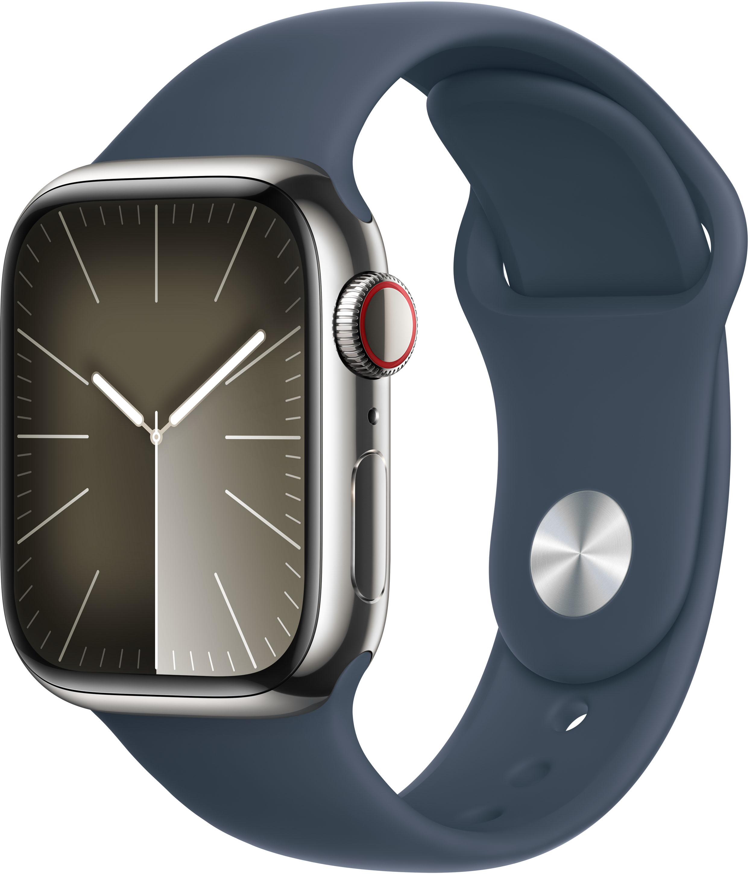 Compra Apple Watch Series 9 41mm GPS Cellular Caja acero inoxidable plata y correa deportiva S M Phone House