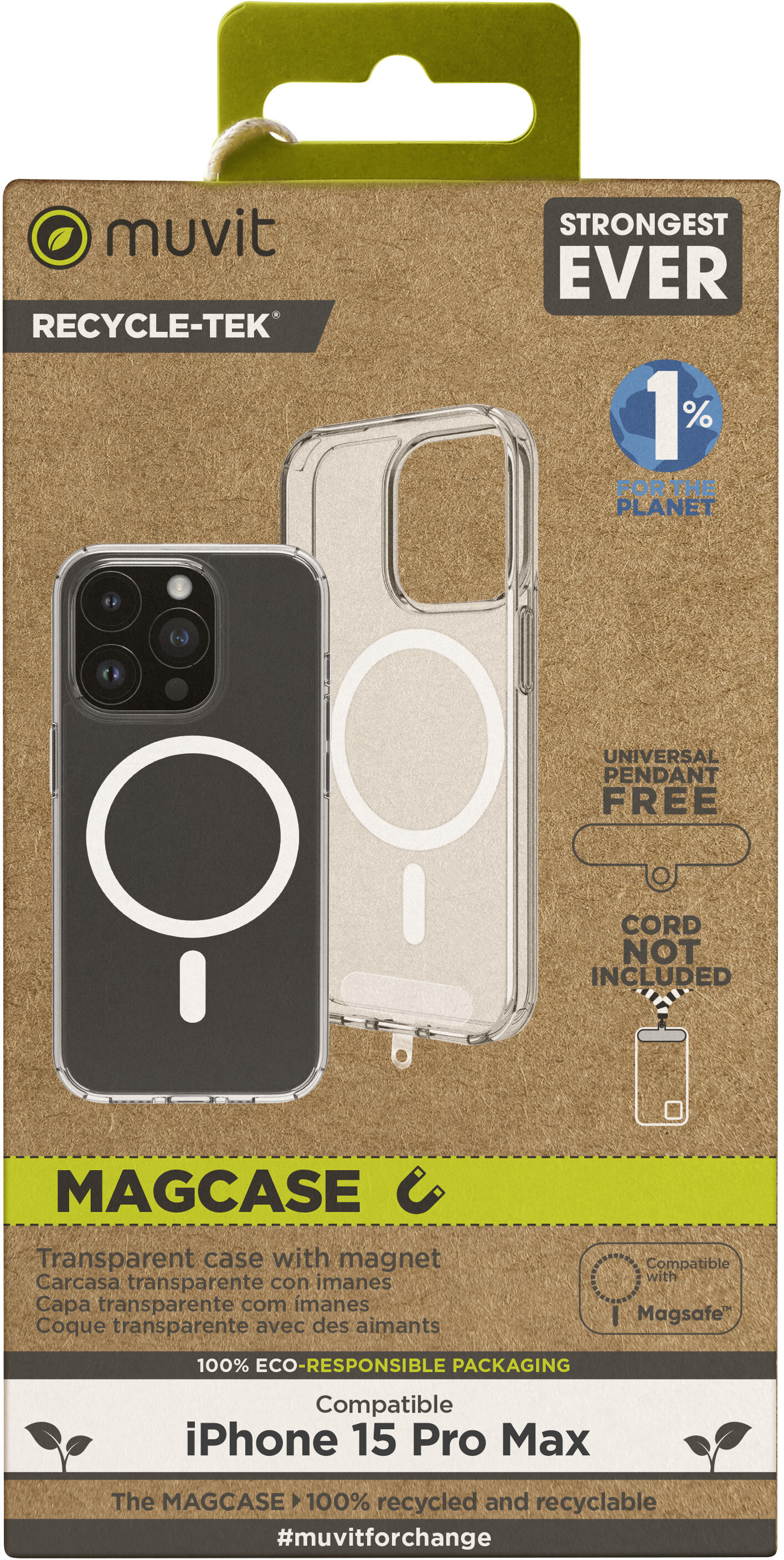 Muvit muvit for change funda recycletek Magsafe compatib