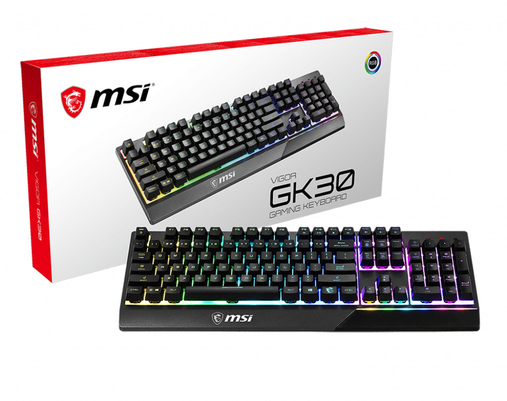 MSI MSI Vigor GK30 teclado USB QWERTZ Alemán Negro