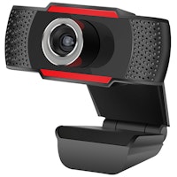 Platinet PCWC480 cámara web 640 x 480 Pixeles USB 2.0 Negro, Rojo